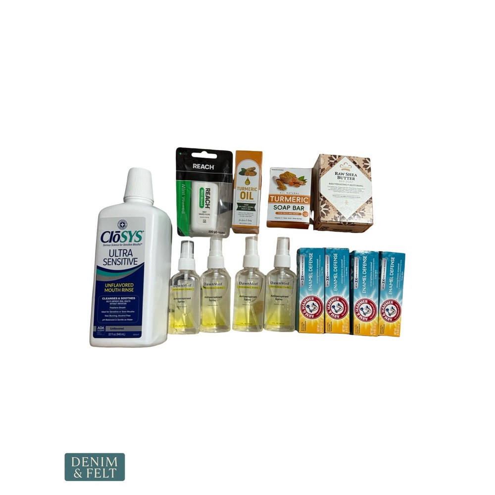 NEW Personal Care Essentials Bundle Closys Reach DawnMist Arm & Hammer‎ Turmeric